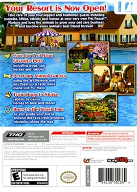 Paws & Claws - Pet Resort box cover back